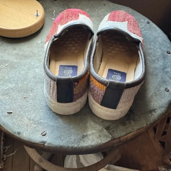 Res Ipsa Kilimn loafers Sneakers Slip-ons white multi colored Size 7 - Picture 7 of 10